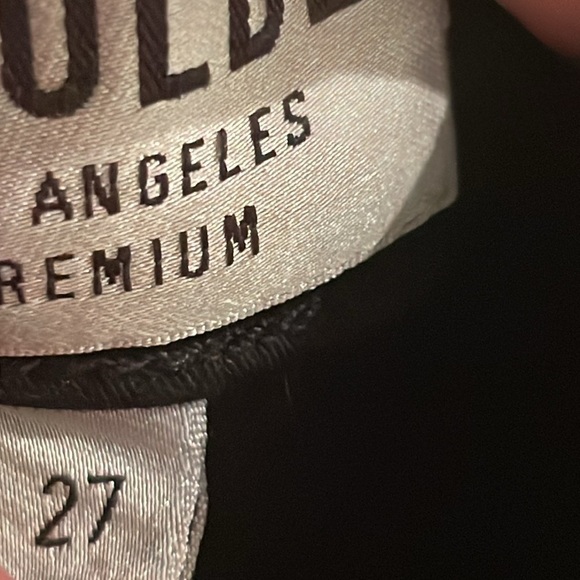 AGOLDE jeans leatherette sz 27 Sophie high rise black - Picture 9 of 9